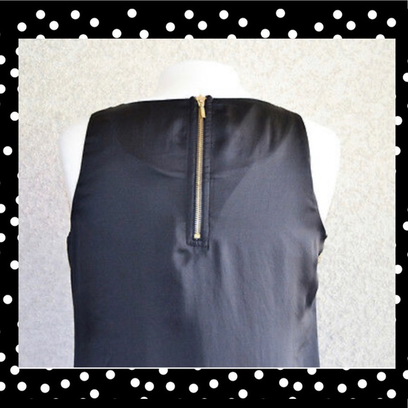 Dana Buchman Black and White Satin Finish Dress - Picture 4 of 4